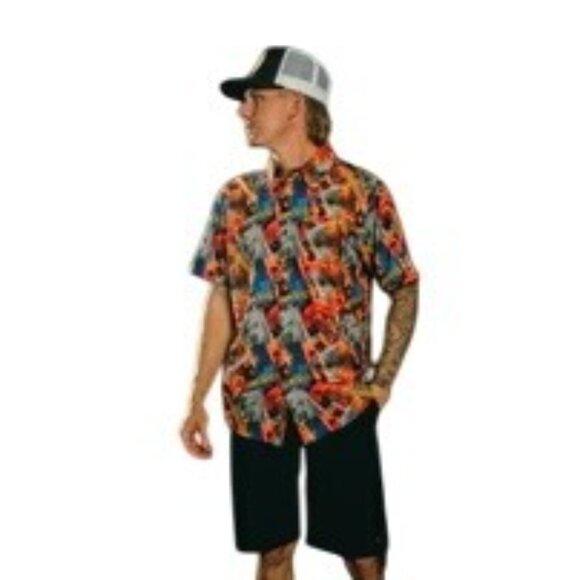 Dixxon Shirt Mens 2X The Articles Short Sleeve Party Shirt NWT - Picture 3 of 4